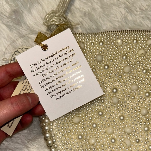 💕Flash Sale💕 Elegant Pearl Beaded Clutch - Picture 8 of 10